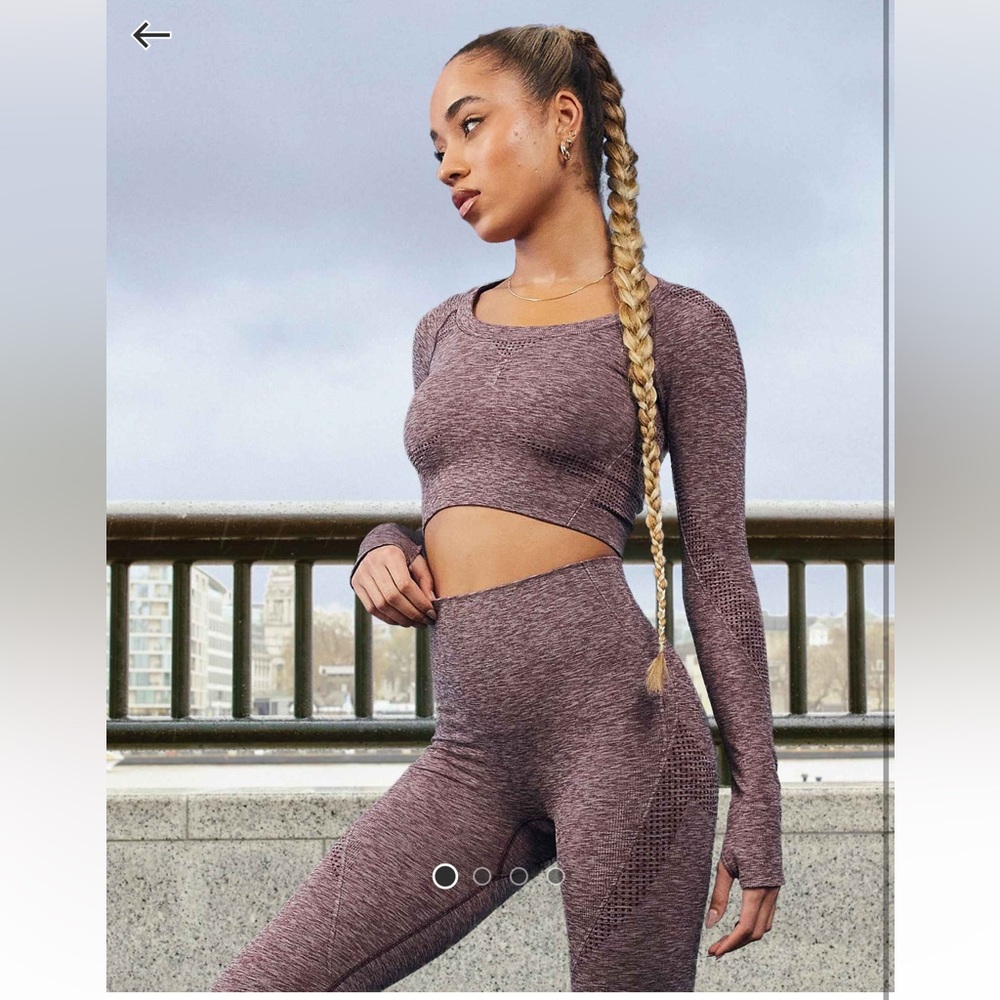 ASOS 4505 Plum Seamless Activewear Set